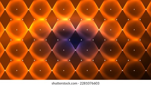 Abstract background neon hexagon vector illustration