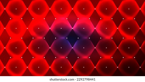 Abstract background neon hexagon vector illustration