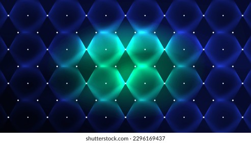 Abstract background neon hexagon vector illustration