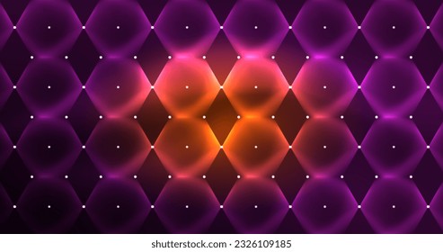 Abstract background neon hexagon vector illustration