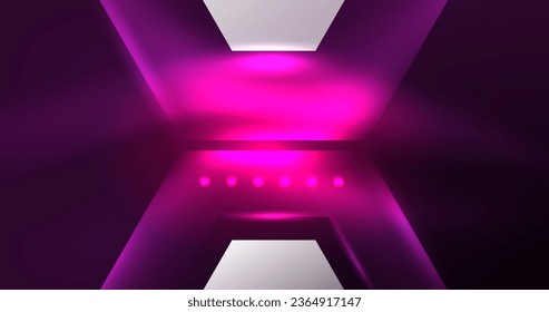 Abstract background neon hexagon vector illustration