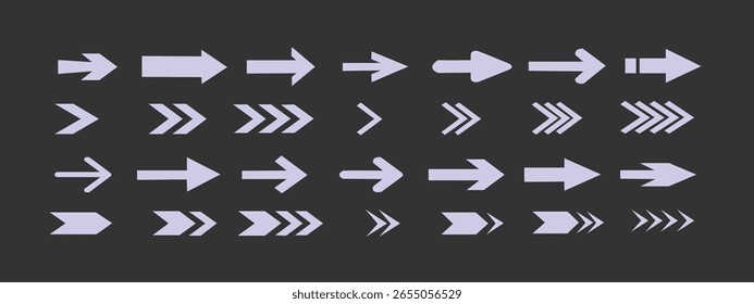 Abstract background with neon lights of arrows.Arrow Icon Set. Pixel Perfect Vector EPS 10 Illustration. Colorful arrow symbols. Arrow isolated vector graphic elements.