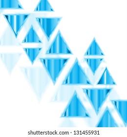 Abstract background of neon triangles