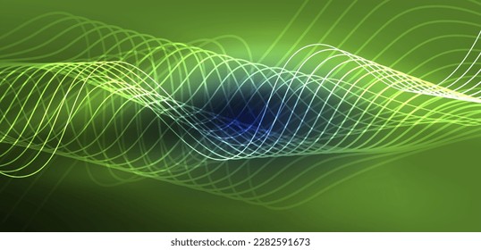 Abstract background neon wave. Hi-tech design for wallpaper, banner, background, landing page, wall art, invitation, prints, posters