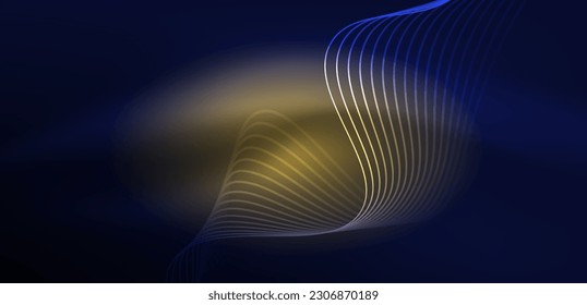 Abstract background neon wave. Hi-tech design for wallpaper, banner, background, landing page, wall art, invitation, prints, posters