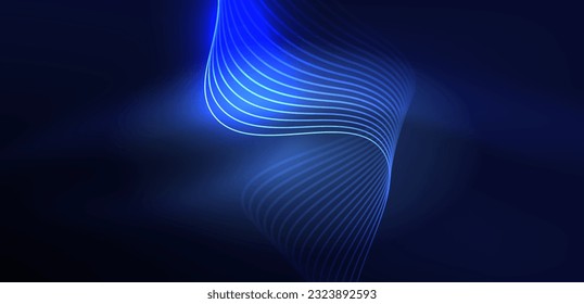 Abstract background neon wave. Hi-tech design for wallpaper, banner, background, landing page, wall art, invitation, prints, posters