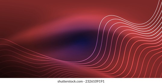 Abstract background neon wave. Hi-tech design for wallpaper, banner, background, landing page, wall art, invitation, prints, posters