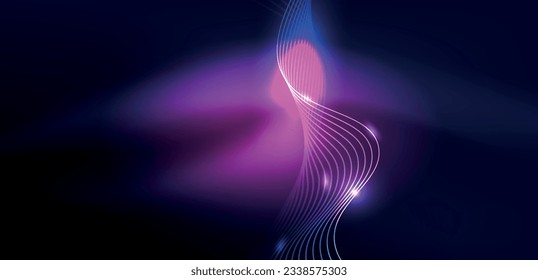 Abstract background neon wave. Hi-tech design for wallpaper, banner, background, landing page, wall art, invitation, prints, posters