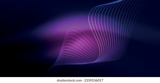 Abstract background neon wave. Hi-tech design for wallpaper, banner, background, landing page, wall art, invitation, prints, posters