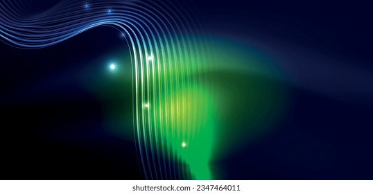 Abstract background neon wave. Hi-tech design for wallpaper, banner, background, landing page, wall art, invitation, prints, posters