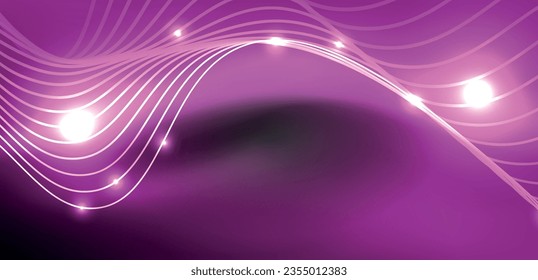 Abstract background neon wave. Hi-tech design for wallpaper, banner, background, landing page, wall art, invitation, prints, posters