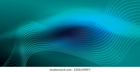 Abstract background neon wave. Hi-tech design for wallpaper, banner, background, landing page, wall art, invitation, prints, posters