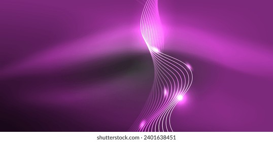 Abstract background neon wave. Hi-tech design for wallpaper, banner, background, landing page, wall art, invitation, prints, posters