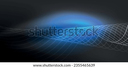 Abstract background neon wave. Hi-tech design for wallpaper, banner, background, landing page, wall art, invitation, prints, posters