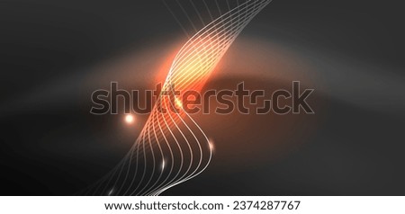 Abstract background neon wave. Hi-tech design for wallpaper, banner, background, landing page, wall art, invitation, prints, posters