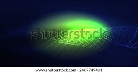 Abstract background neon wave. Hi-tech design for wallpaper, banner, background, landing page, wall art, invitation, prints, posters