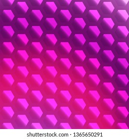 abstract background with neon-colored coral hue. In the foreground is a geometric pattern.  For creativity and design
