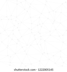 Abstract background with net and dots. Vector design for your science, Blockchain, technology background, cover, poster, banner, flyer, invitation card, brochure. Molecules or blocks are connected