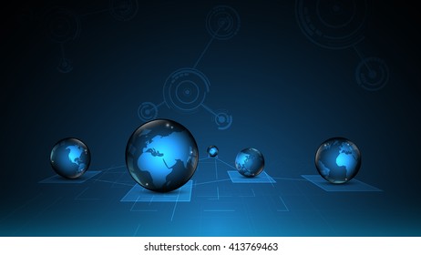 abstract background networking innovation concept hi tech sci fi design