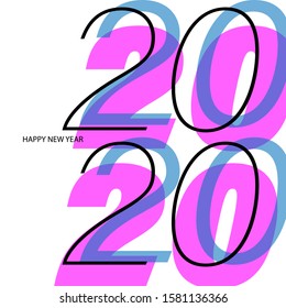 Abstract background for new year 2020