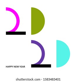 abstract background for new year 2020