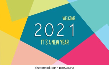 Abstract background new year 2021