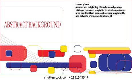 ABSTRACT BACKGROUND Nice square three colors