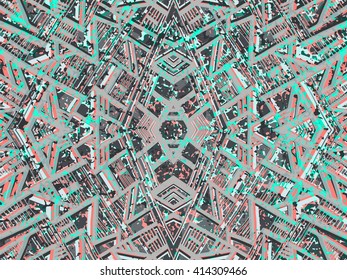 Abstract background. Night dark triangles ornament background. Beige and gray background. Abstract doodle triangles background can be used for web design, wallpapers and prints.