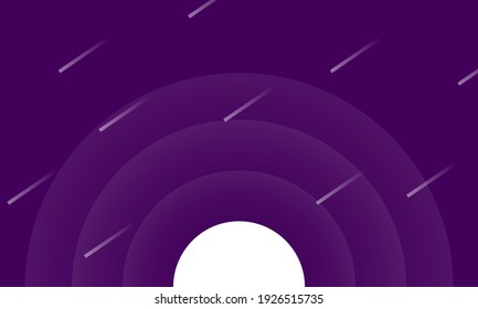abstrakter Hintergrund Nachtmond, Licht und Sterne