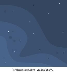 Abstract Background Night Sky Diagonal Waves Dots Dark Blue Vector Design