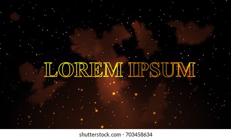 Abstract background of the night sky with stars