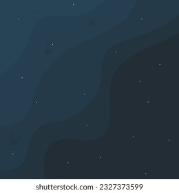 Abstract Background Night Sky Top Left Diagonal Waves Dots Dark Blue Vector Design