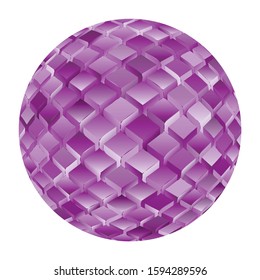 Abstract background. Noise structure with cubes. Vector image