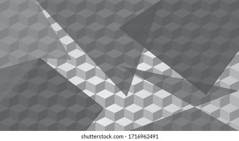 Abstract background. Noise structure with cubes. Vector image