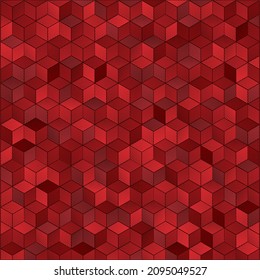 Abstract background. Noise structure with hatched glass cubes. Vector image