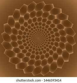 Abstract background. Noise structure with hexagons. Vector image