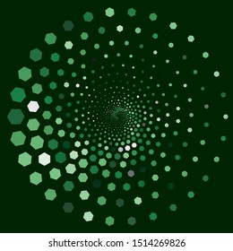 Abstract background. Noise structure with hexagons. Vector image