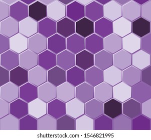 Abstract background. Noise structure with hexagons. Vector image