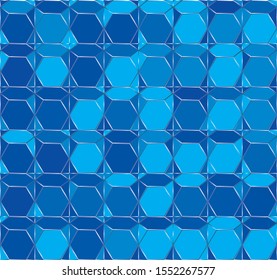 Abstract background. Noise structure with hexagons. Vector image