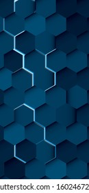 Abstract background. Noise structure with hexagons. Modern screen vector design for mobile app