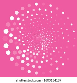 Abstract background. Noise structure with hexagons. Vector image