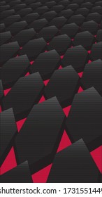 Abstract background. Noise structure with hexagons. Modern screen vector design for mobile app