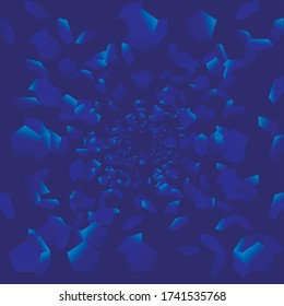 Abstrakter Hintergrund. Geräuschstruktur mit Hexagonen. Vektor-Bild