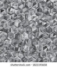 Abstract background. Noise structure with hexagons. Vector image