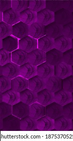 Abstract background. Noise structure with hexagons and cobweb. Modern screen vector design for mobile