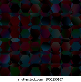 Abstract background. Noise structure with hexagons. Vector image