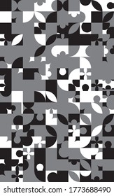 Abstract  background. Noise structure with tiles. Vector image
