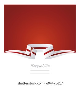 Abstract background Northern Ireland flag ribbon