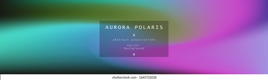 Abstract background with Northern lights gradient. Luminescence of Aurora Borealis.