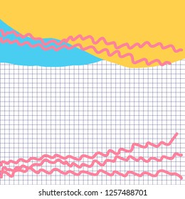 Abstract background. Note. Vector illustration. Ready-to-use design template